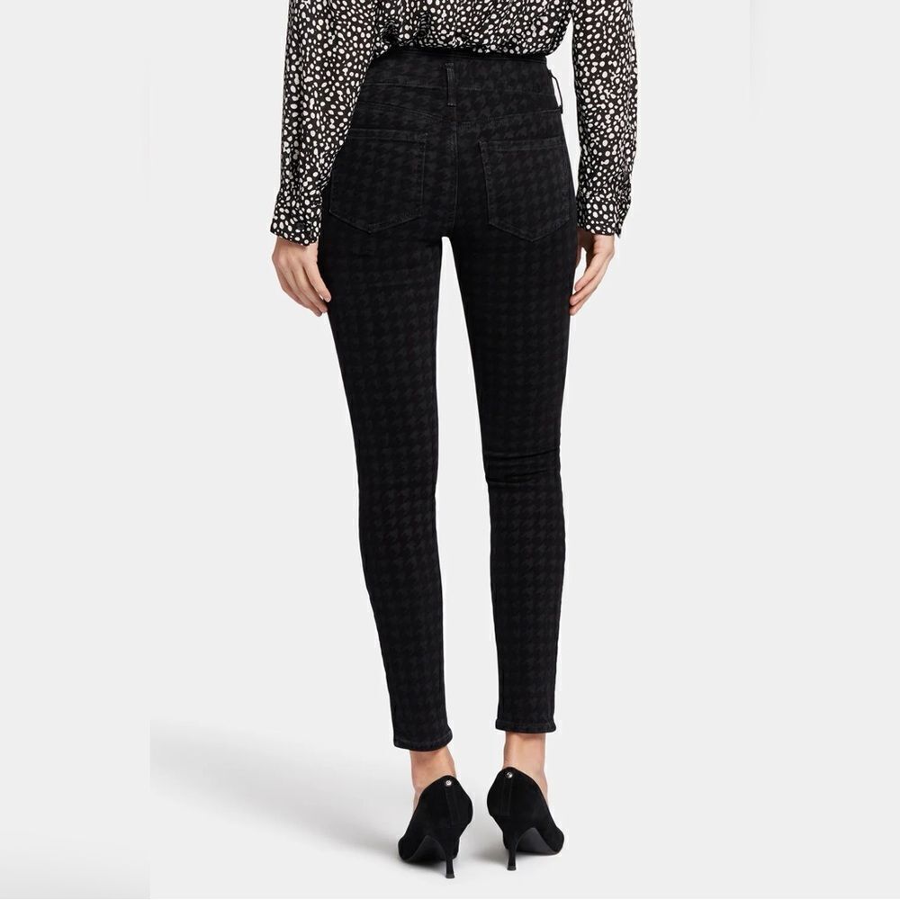 Kut From the Kloth Mia Toothpick Skinny Houndstooth Pant - Black